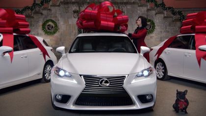 christmas bow Lexus car