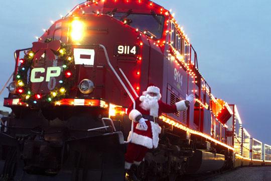 christmas santa train