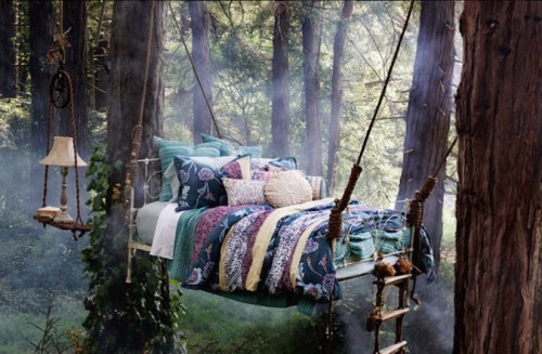 fantasy bed forest nap Photo by Ditte Isager