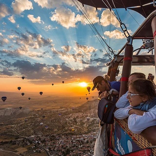 Balloon flights in Turkey optimism sunrise happy sky